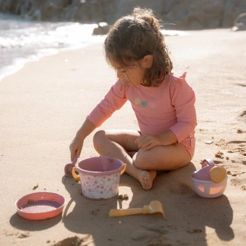Strandset Pink Flowers - 5 teilig