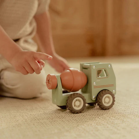 Holzbetonwagen – Grün – Essentials