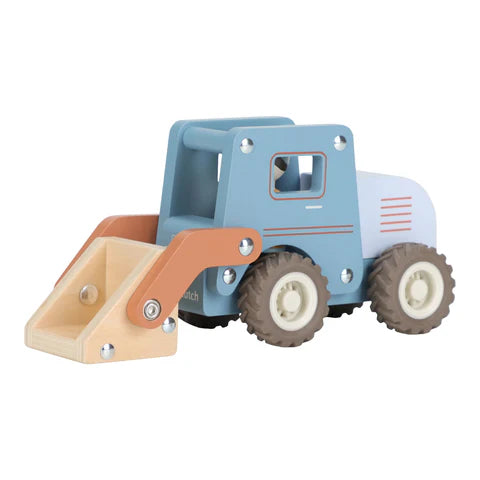 Holzbulldozer – Blau – Essentials