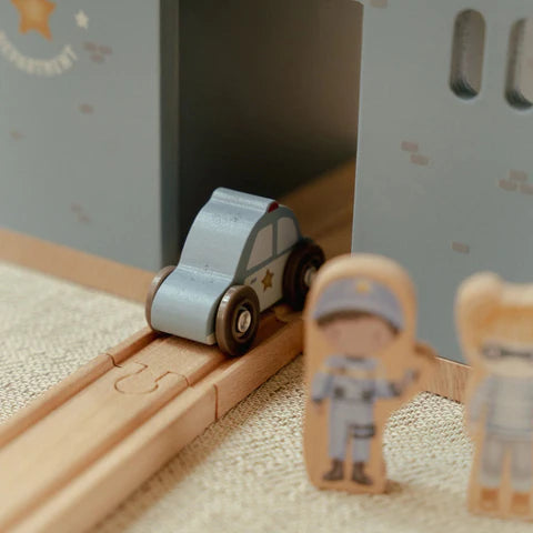 Holzpolizeistation – Blau – Essentials