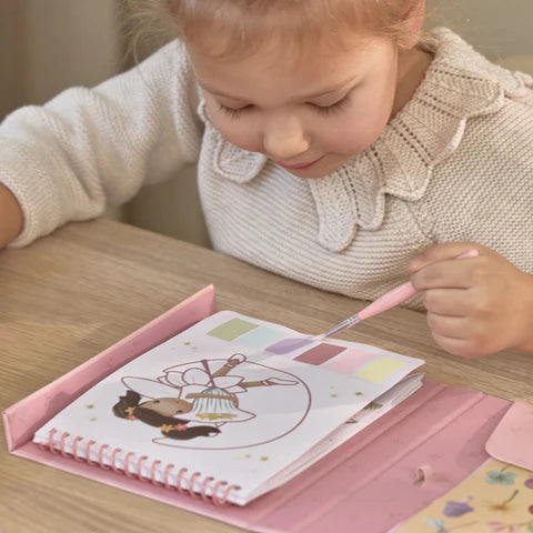 Magisches Malbuch - Rosa - mit Wasserfarben
