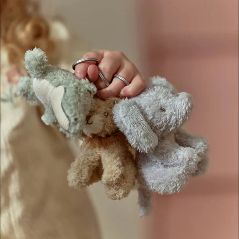 Schlüsselanhänger Elefant - Grau