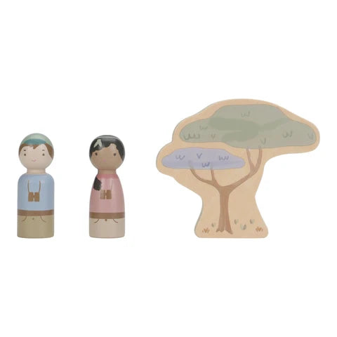 Safariauto aus Holz mit Tieren - Safari Friends