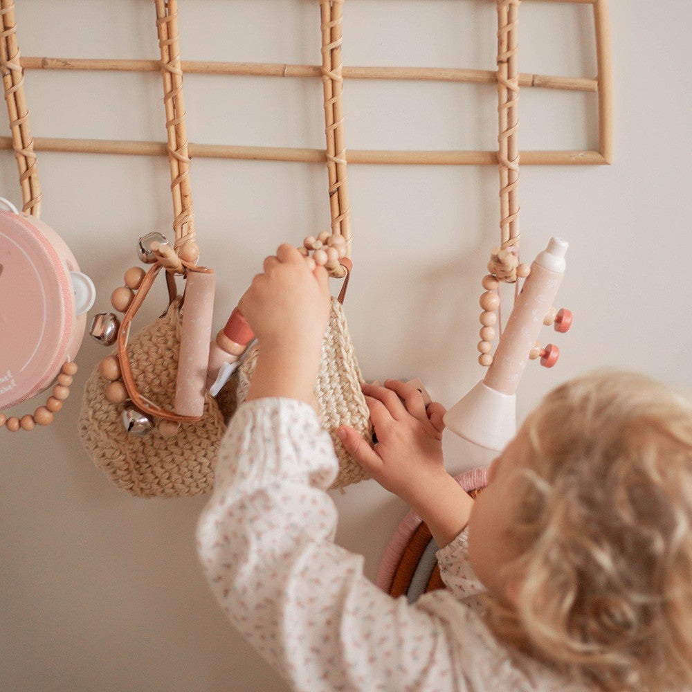 Wooden Rattle - Pink