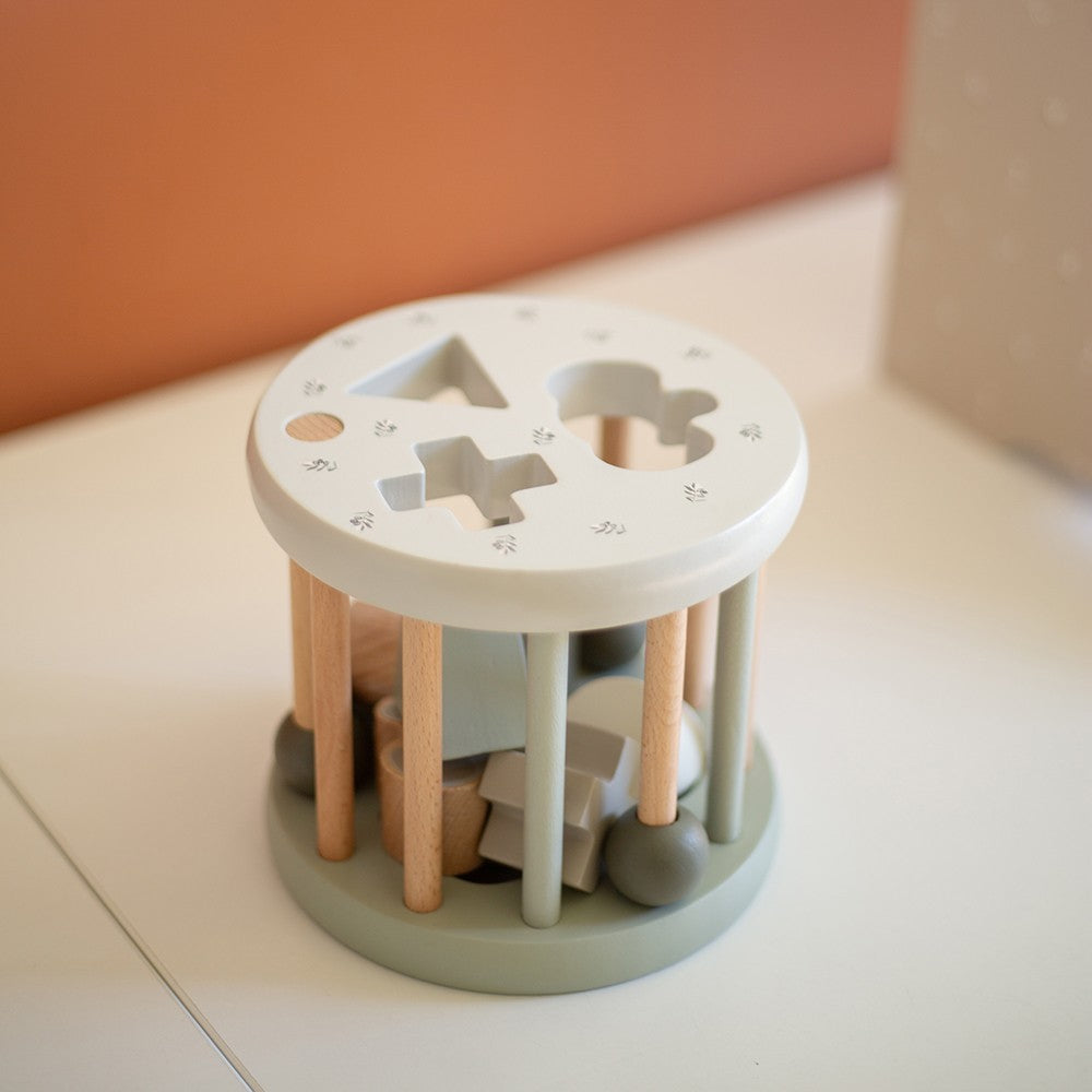 Shape Sorting Wheel - Olive Green