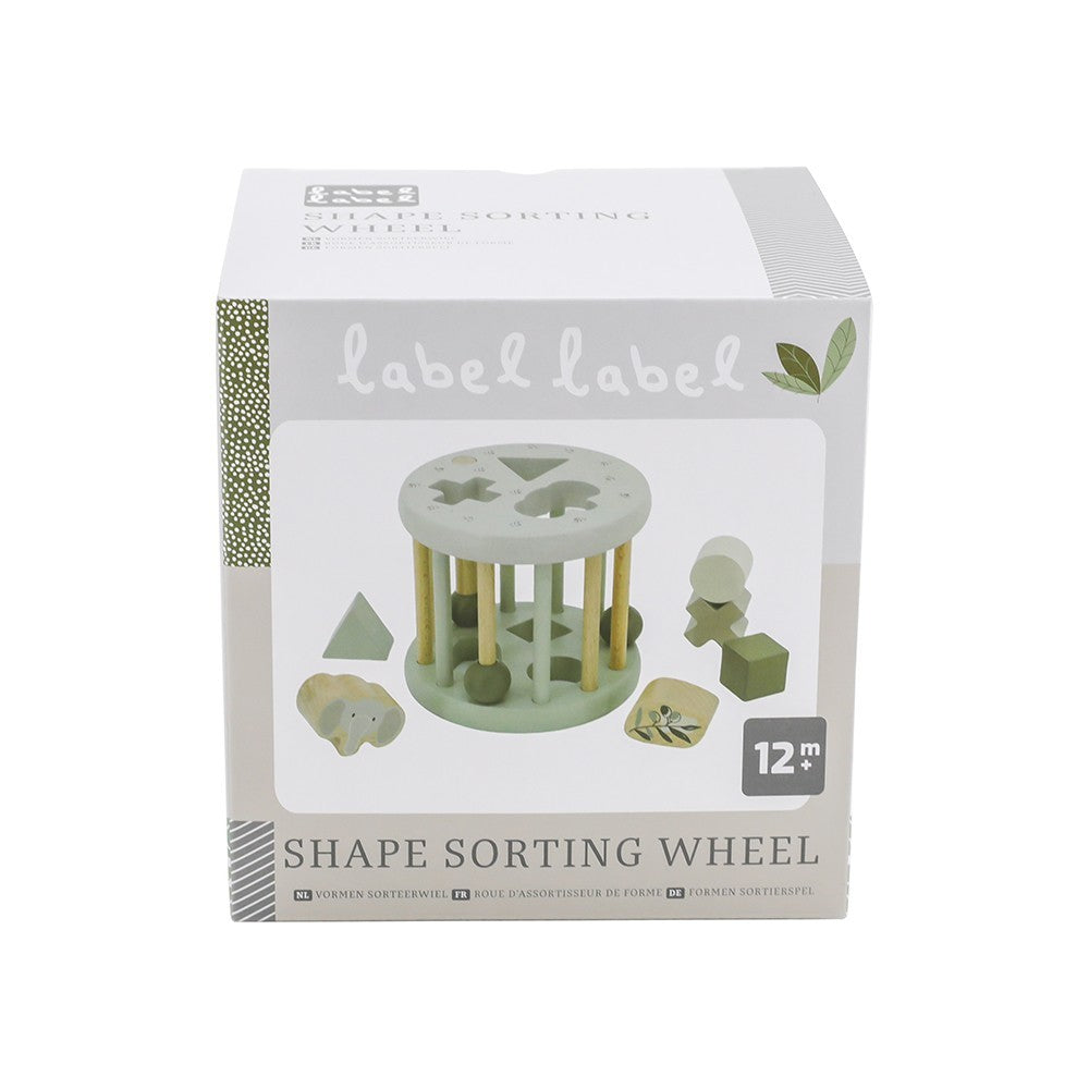 Shape Sorting Wheel - Olive Green