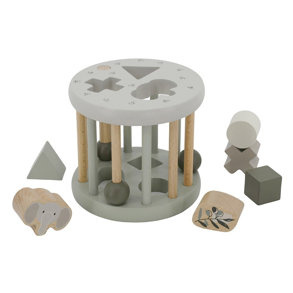 Shape Sorting Wheel - Olive Green