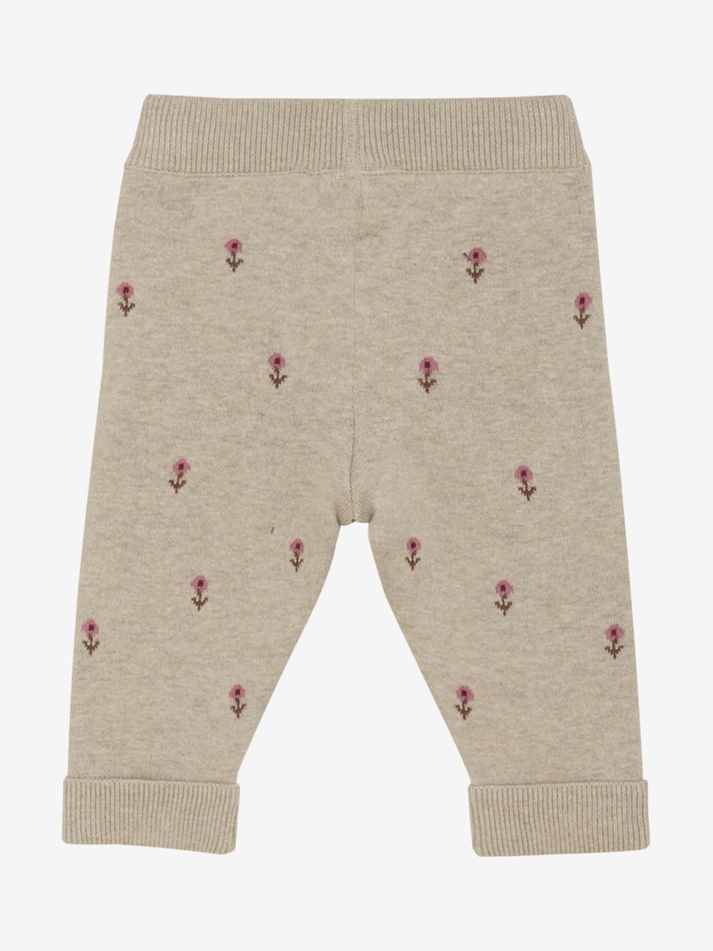 Hose Strick Brown Melange