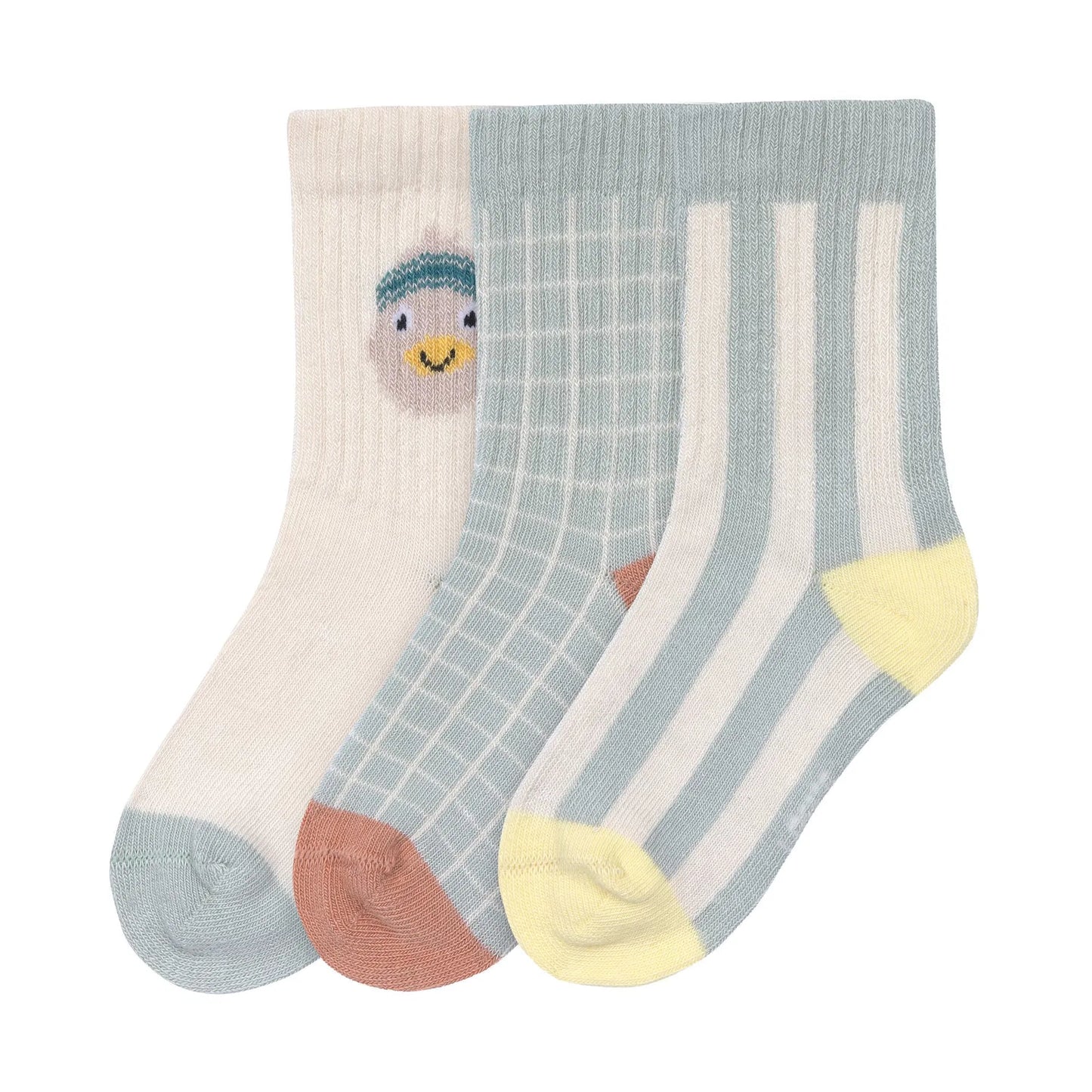 Tennissocken Kinder 3er-Set - Bio Baumwolle, Ente