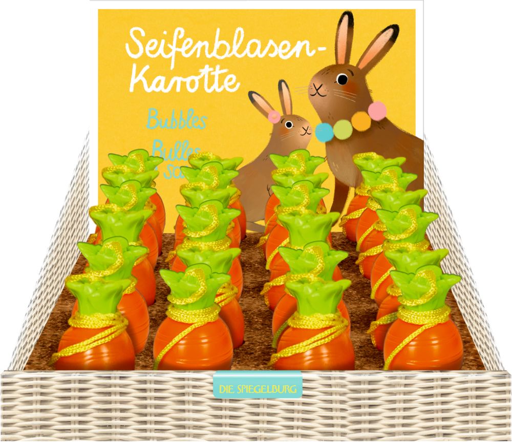 Seifenblasen-Karotte Fröhliche Ostern