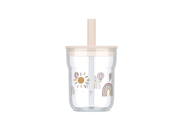 Mepal Trinkglas mit Trinkhalm 250 ml