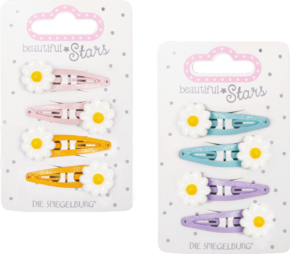 Haarclips Blümchen Nr.3 - Beautiful Stars sortiert