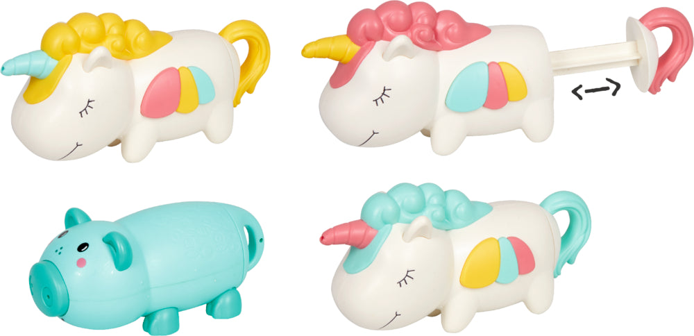 Wassershooter Einhorn & Schwein, sort.