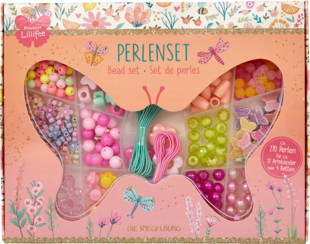 Perlenset - Prinzessin Lillifee (in Schmetterlingsdose)