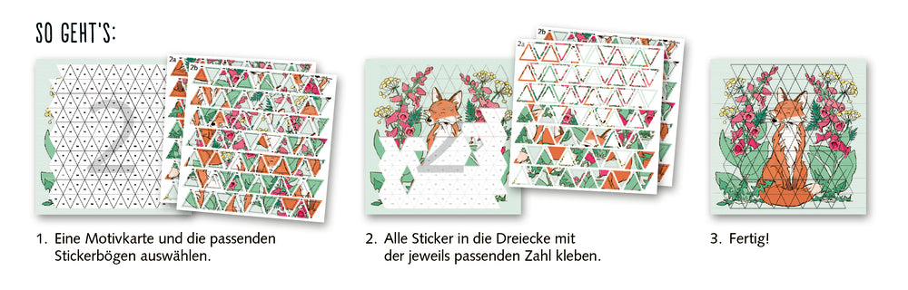 Stickern nach Zahlen - Tiere (100% selbst gemacht)