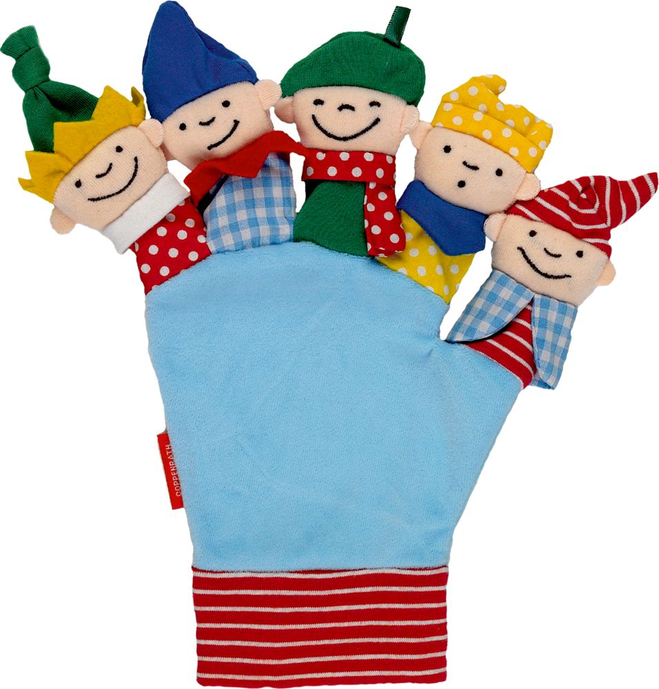 5 kl. Zappelmänner - Mein lieb. Fingerpuppen-Handschuh