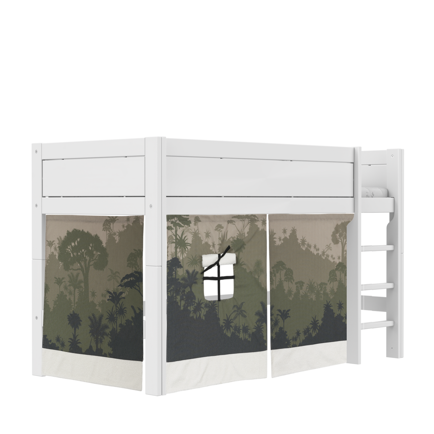 Lifetime Original Halbhohes Bett Deluxe mit Spielvorhang