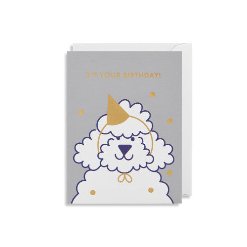 Mini-Klappkarte mit weißem Umschlag Text: It's Your Birthday