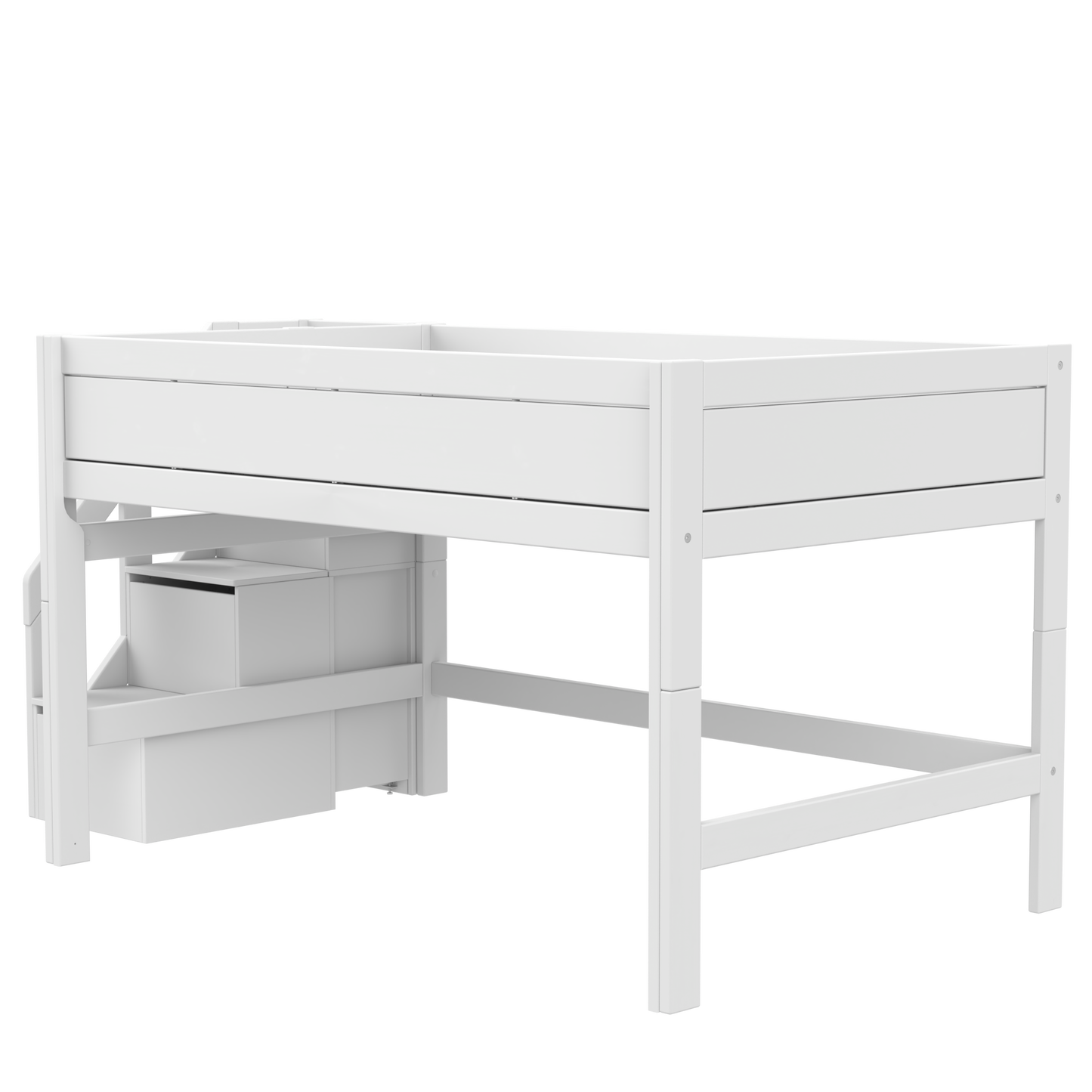 Lifetime Halbhohes Bett 120 cm Deluxe mit Treppe