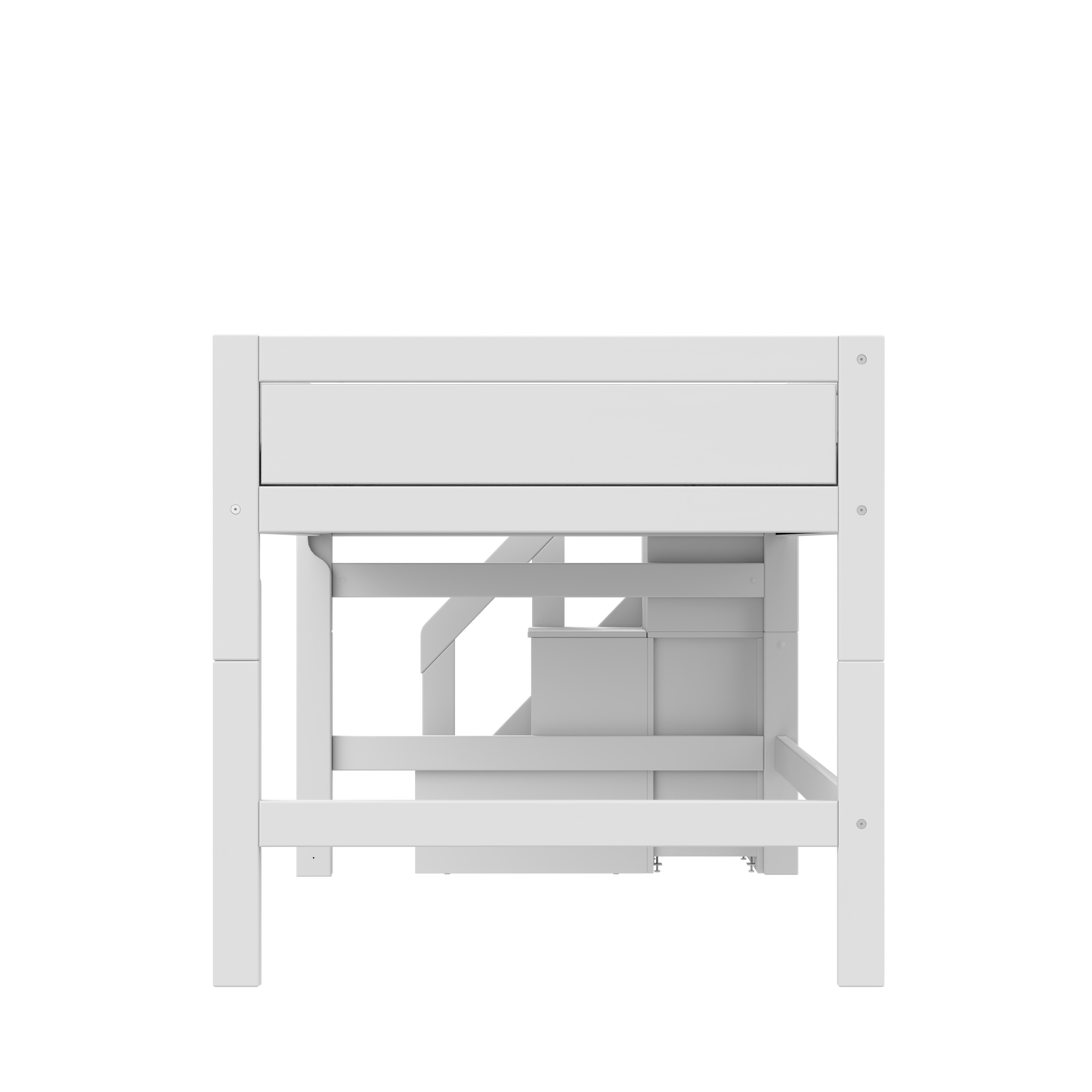 Lifetime Halbhohes Bett 120 cm Deluxe mit Treppe