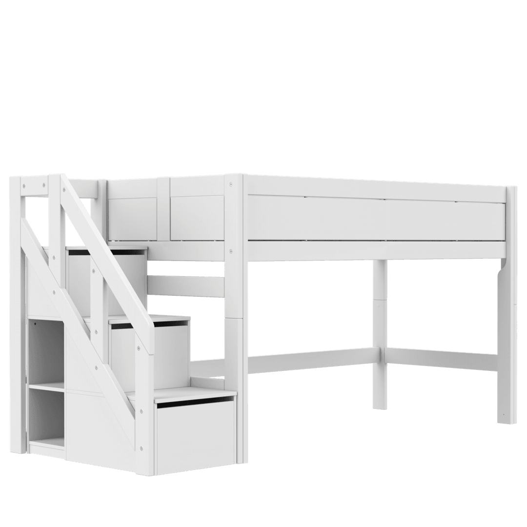 Lifetime Halbhohes Bett Deluxe mit Treppe