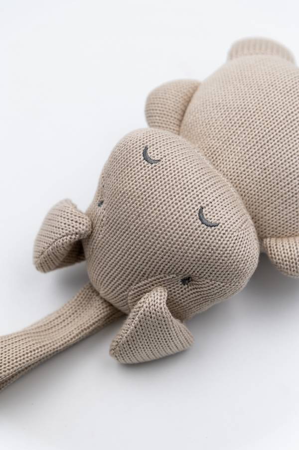 Spieluhr Hippo gestrickt
