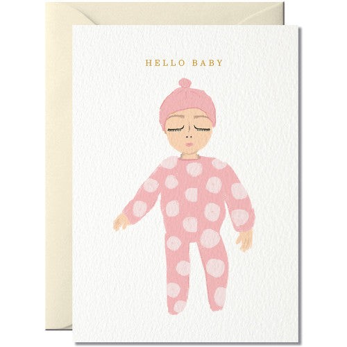 Hello Baby Grußkarte