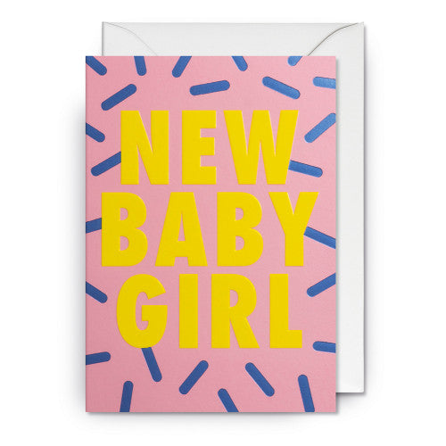 new baby girl-karte