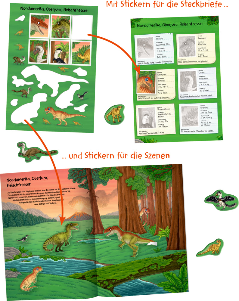 Natur-Stickerwelt: Dinosaurier & Co. (Nature Zoom)