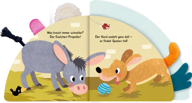 Fühlregisterbuch: Fühl mal, wer ist da? Kikeriki (Fühlen & begreifen)