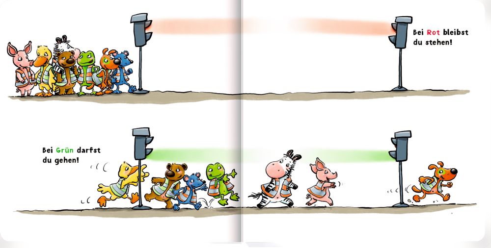 Laufrad, Helm & Zebrastreifen - Die Lieben Sieben (BuchBonus)