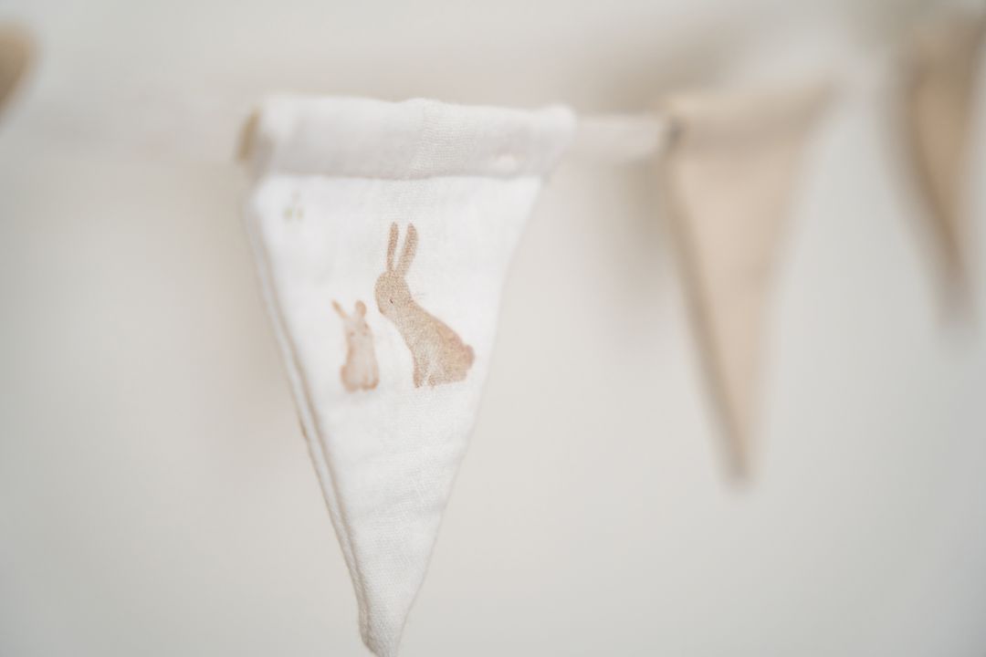 Girlande Musselin Baby Bunny