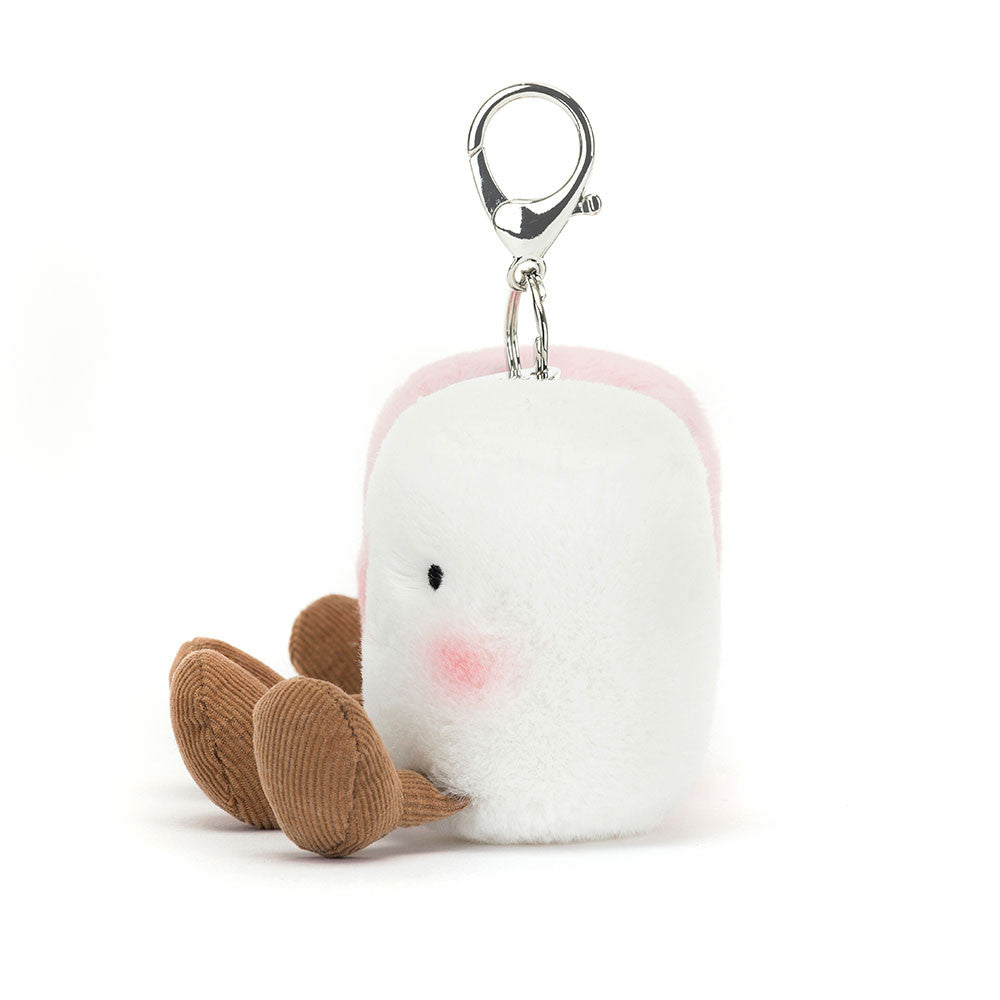 Amuseable Pair of Marshmallows Dog Bag Charm