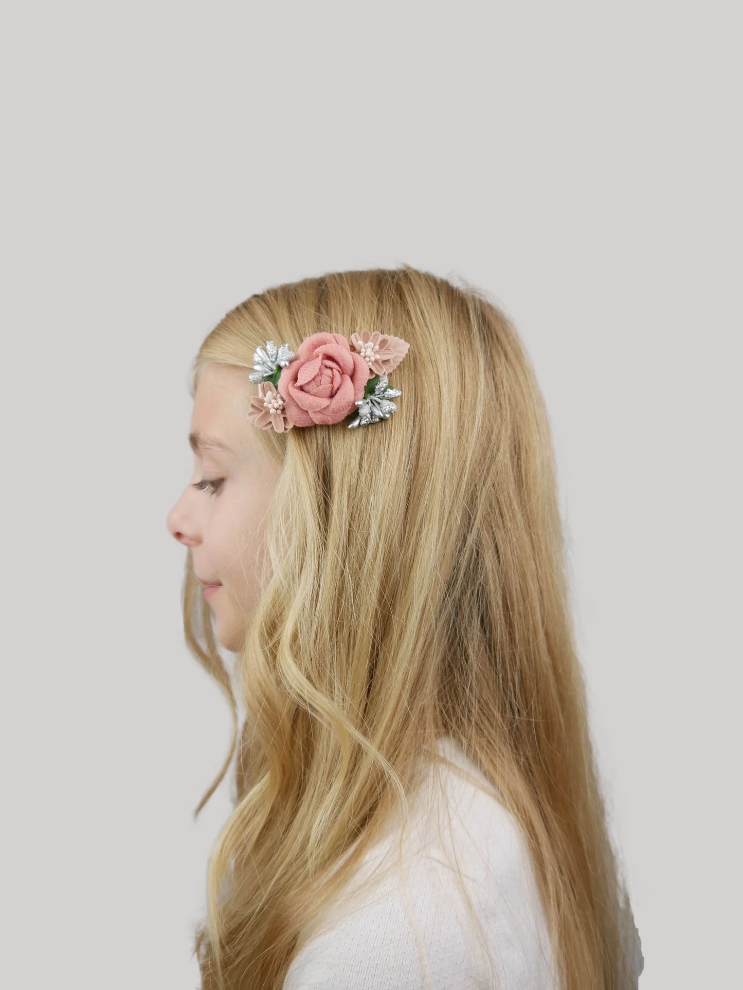 Louise Big Flower Clips