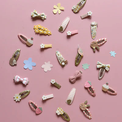 Petal Twisty Bow Clips