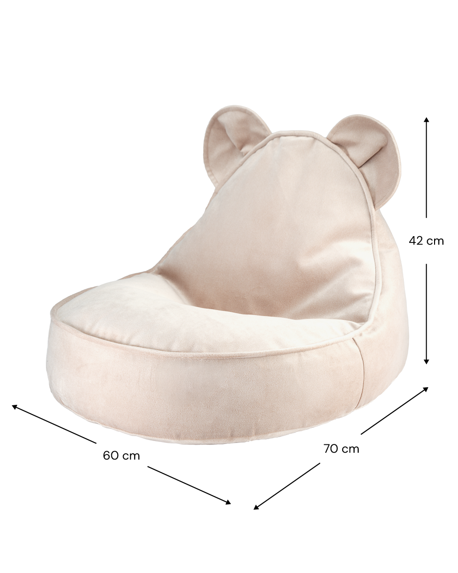 Dusty Beige Bear Beanbag