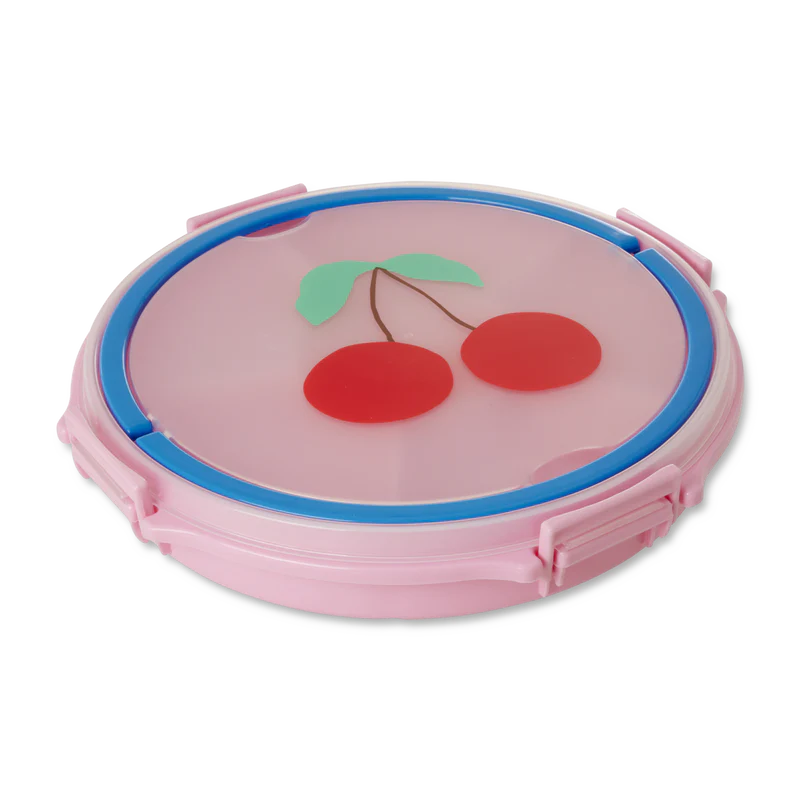 Serving Tray mit Griff und Deckel Pink/Cherry