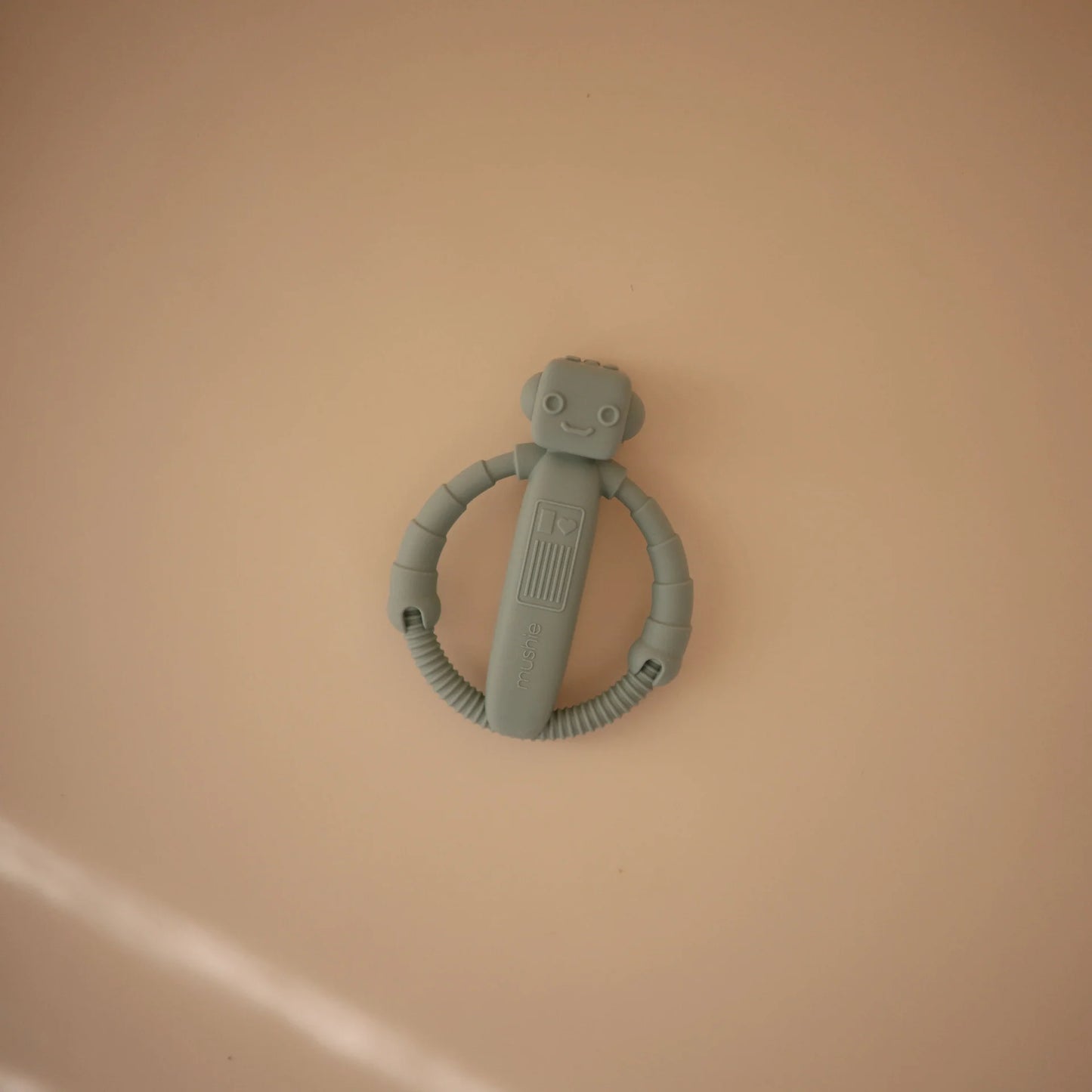 Mushie Robot Rattle Teether