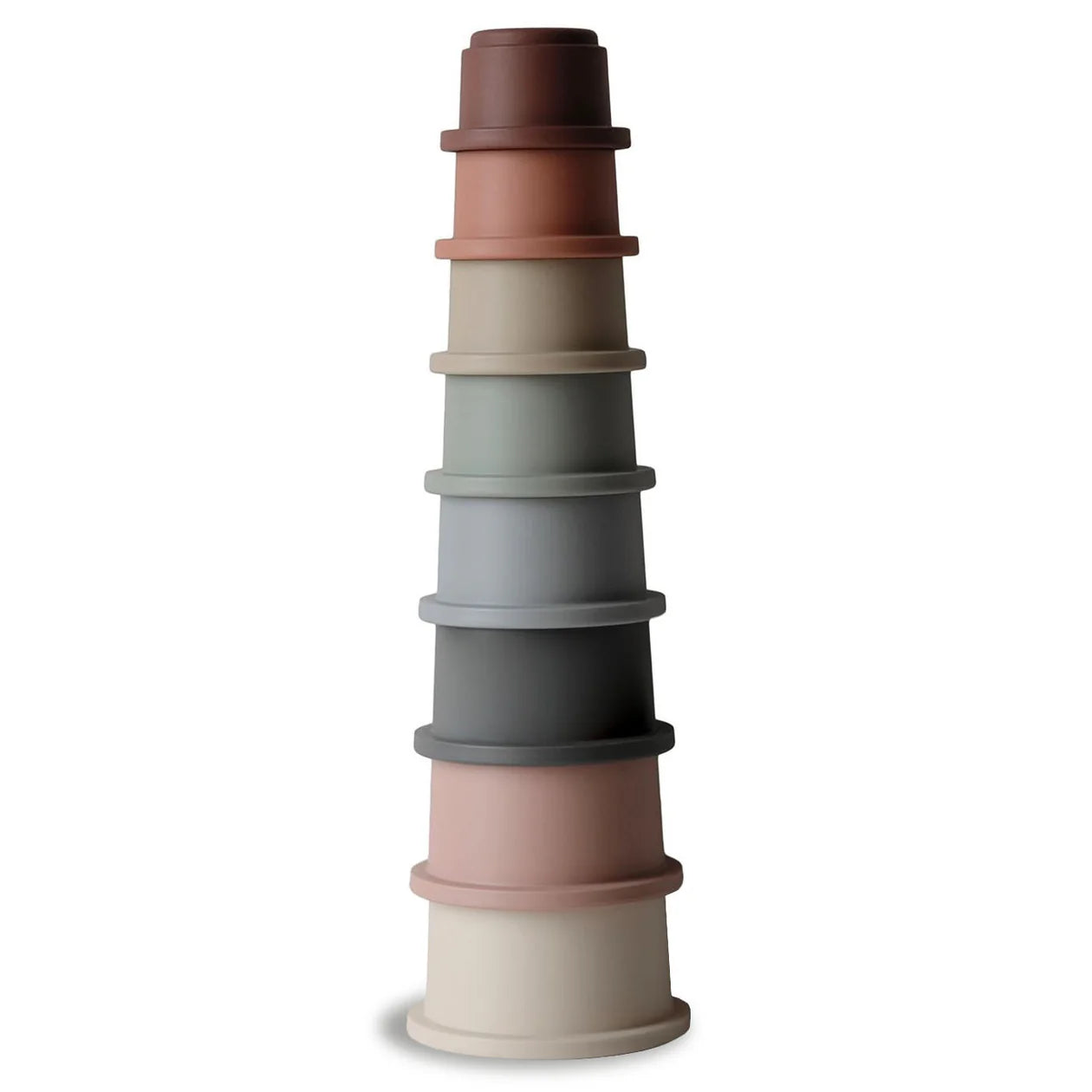 Mushie Stacking Cups Toy -verschiedene Farben