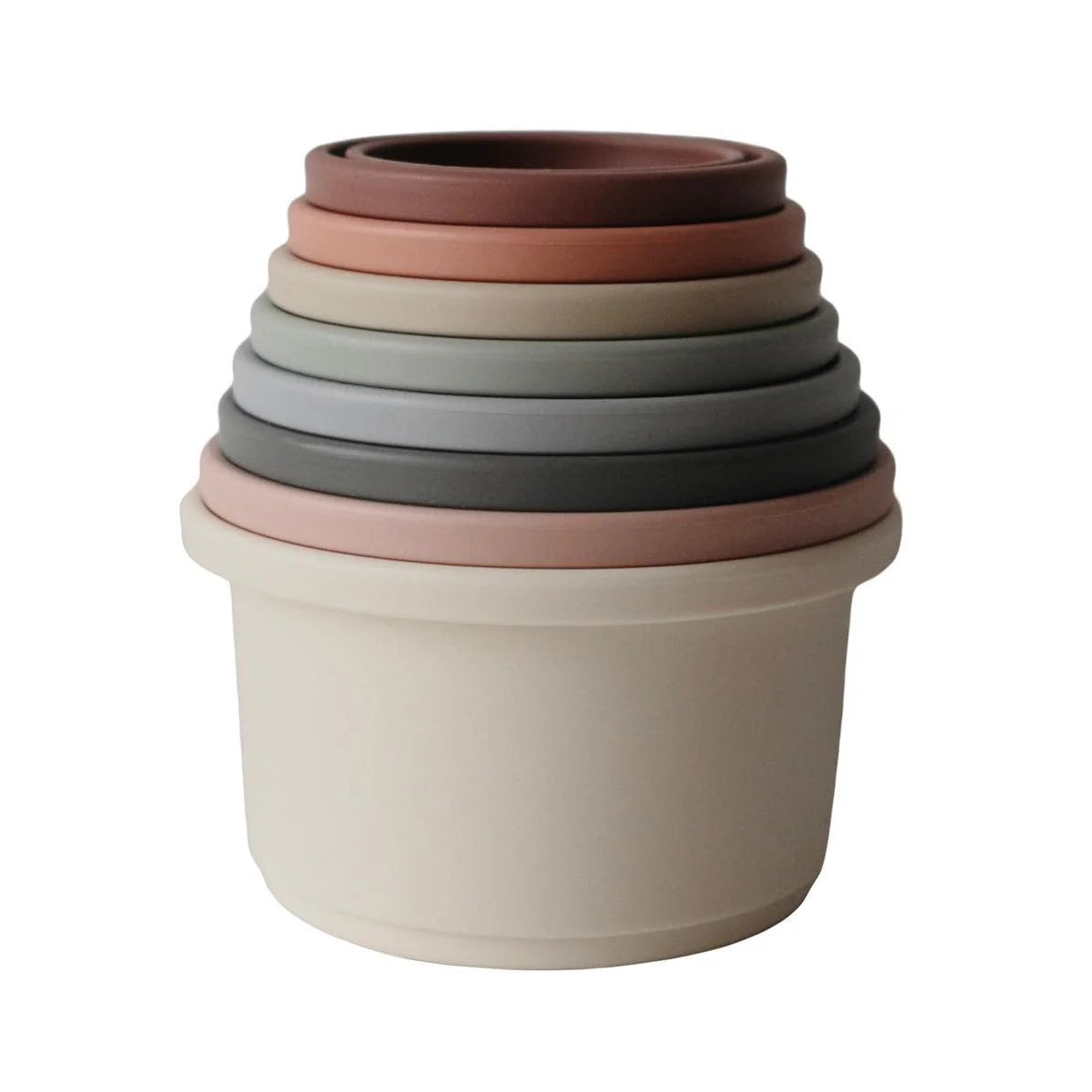 Mushie Stacking Cups Toy -verschiedene Farben