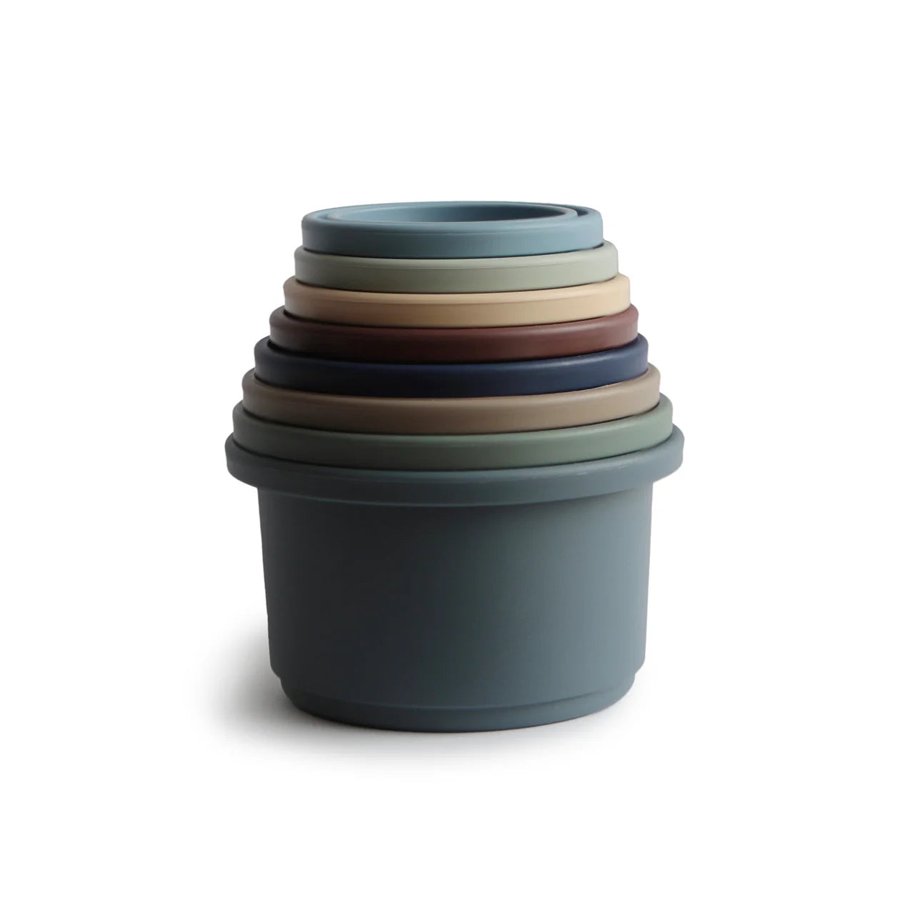 Mushie Stacking Cups Toy -verschiedene Farben