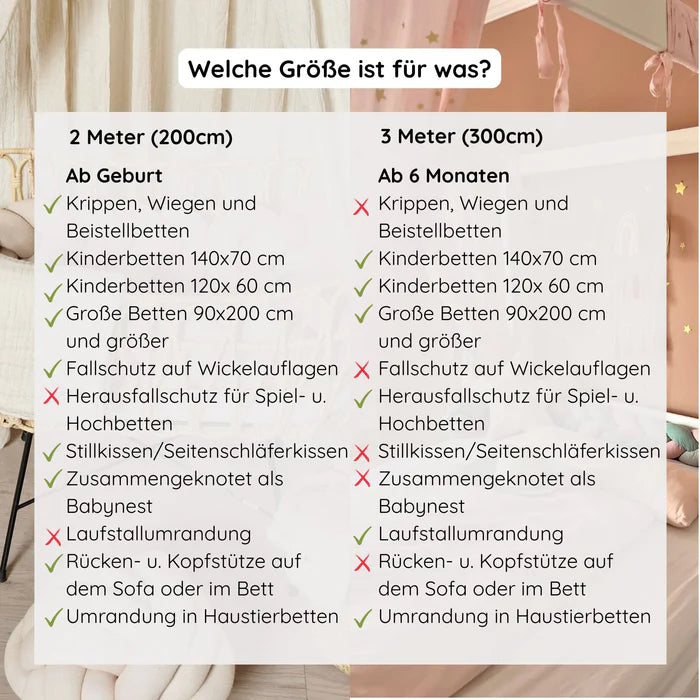 Bettschlange geflochten Trio Beige, Sand, Natur Strick XL
