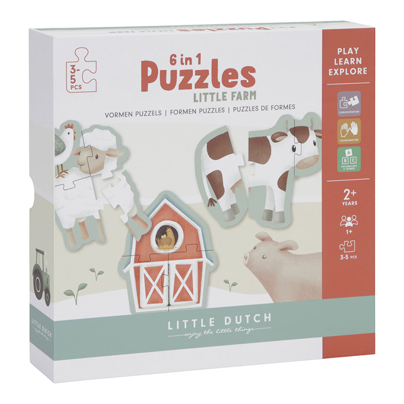 6in1 Puzzel Little Farm
