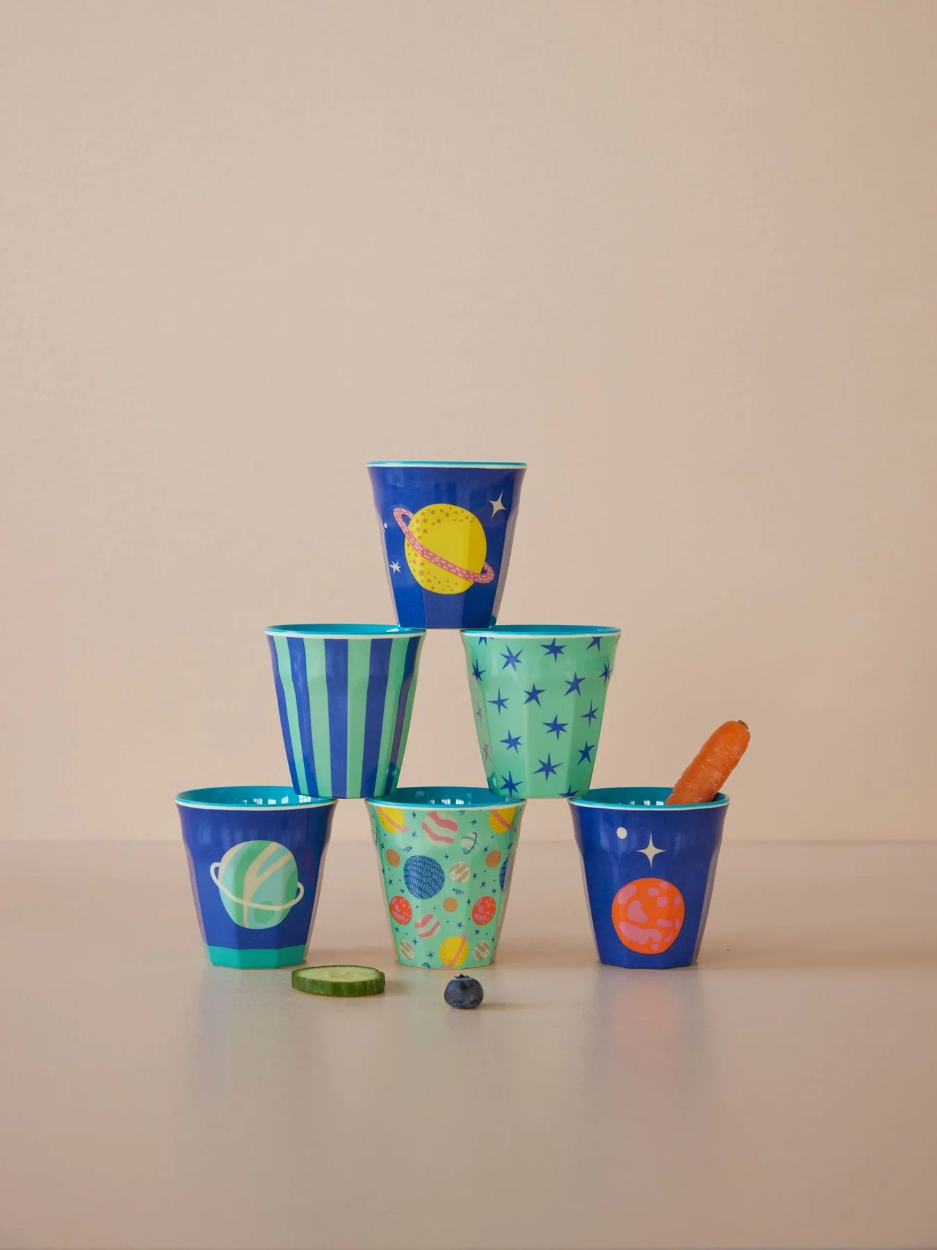 Melamin Set 6 Kinderbecher verschiedene Varianten