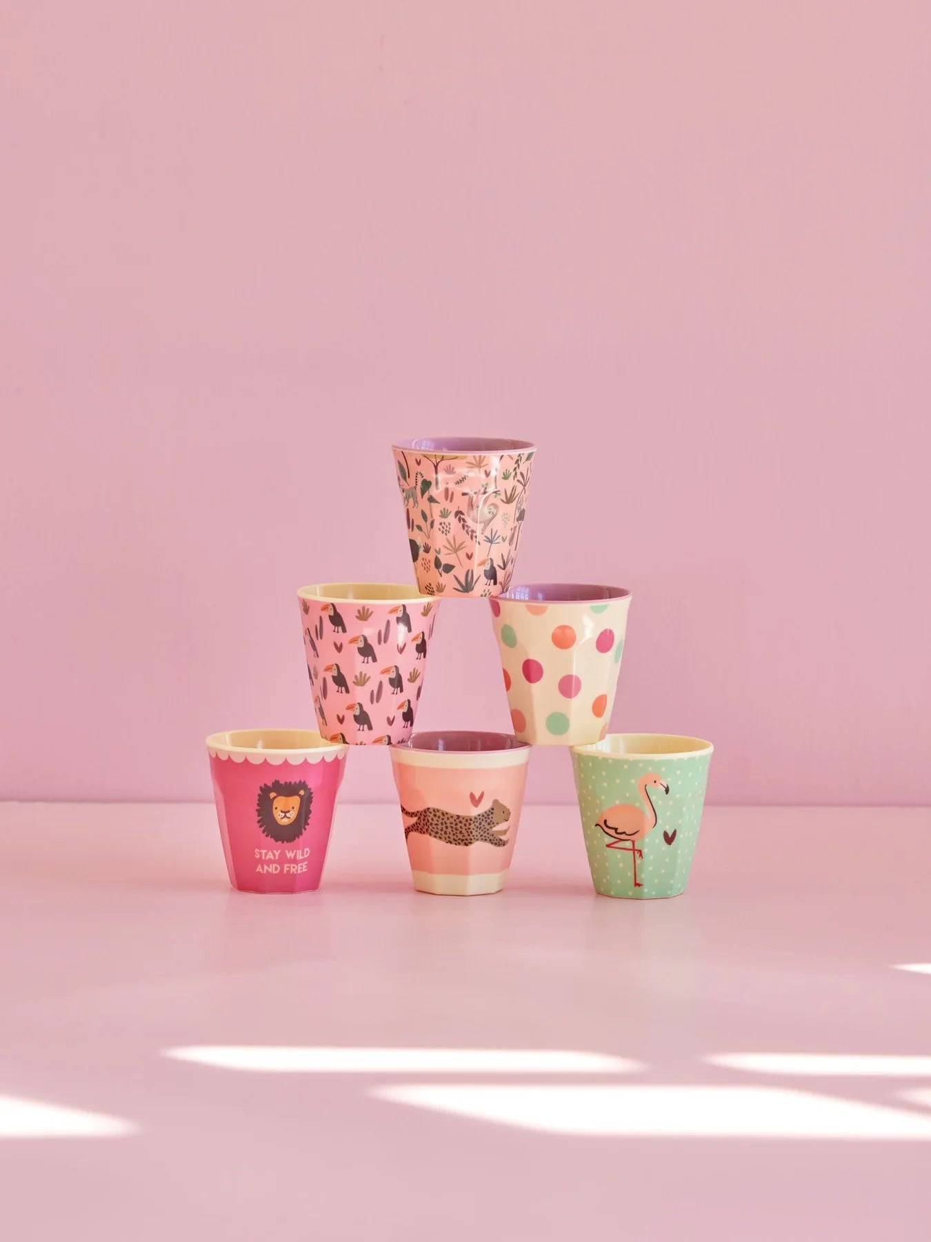 Melamin Set 6 Kinderbecher verschiedene Varianten