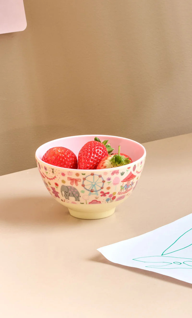 Kleine Kinderschüssel - Pink- Fun Fair Print