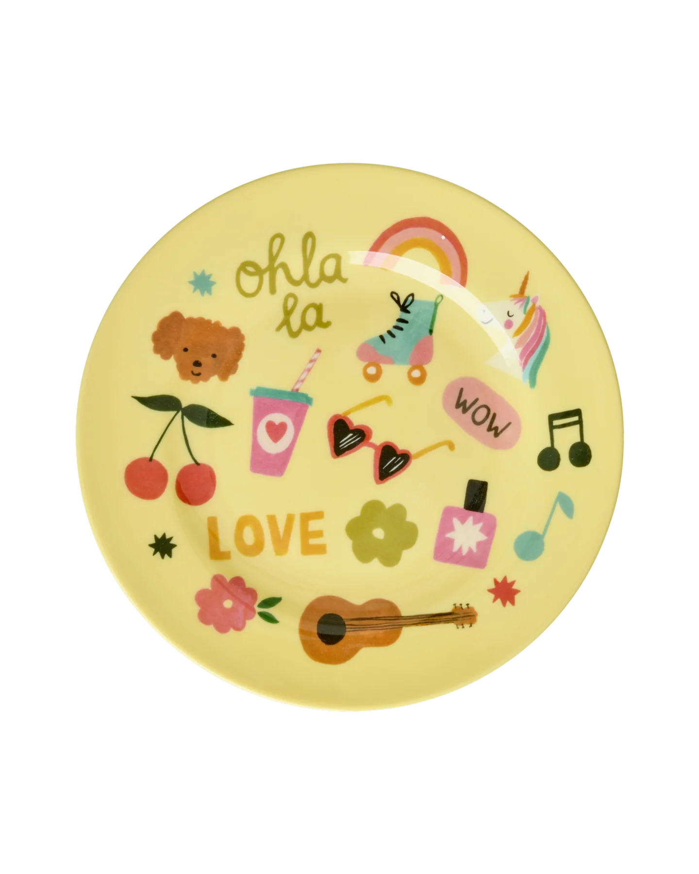 Melamine Teller mit Print versch. Designs