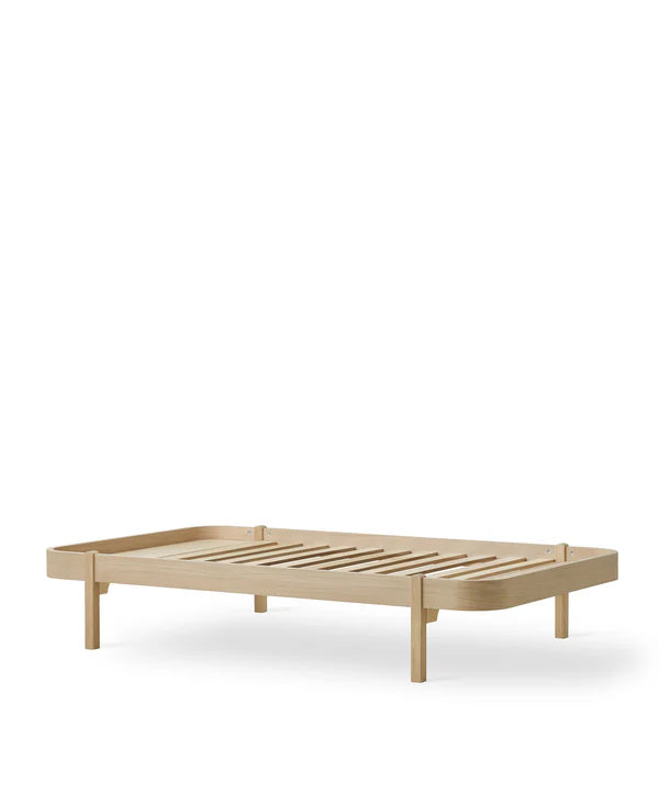 Lounger Bett, 120x200 cm, Eiche