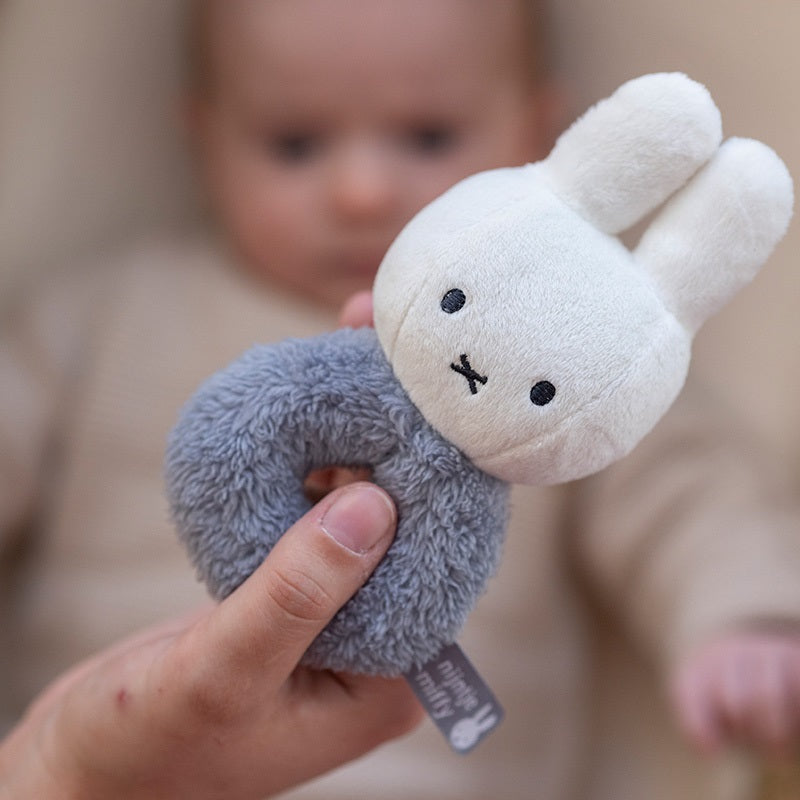 Miffy Rassel-Greifling Hase Fluffy blau