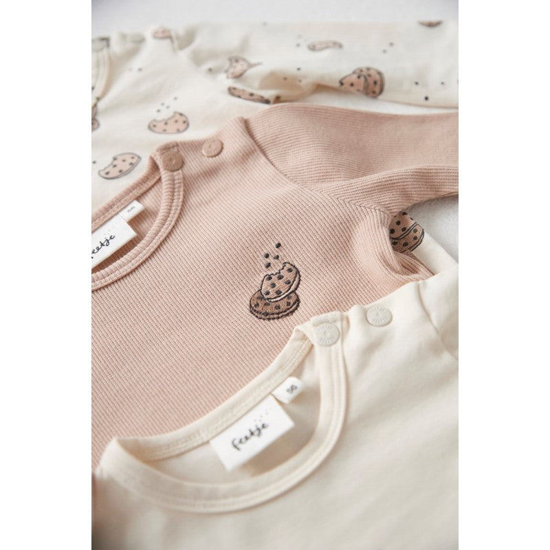 Gerippte Longsleeve - Cute Cookie